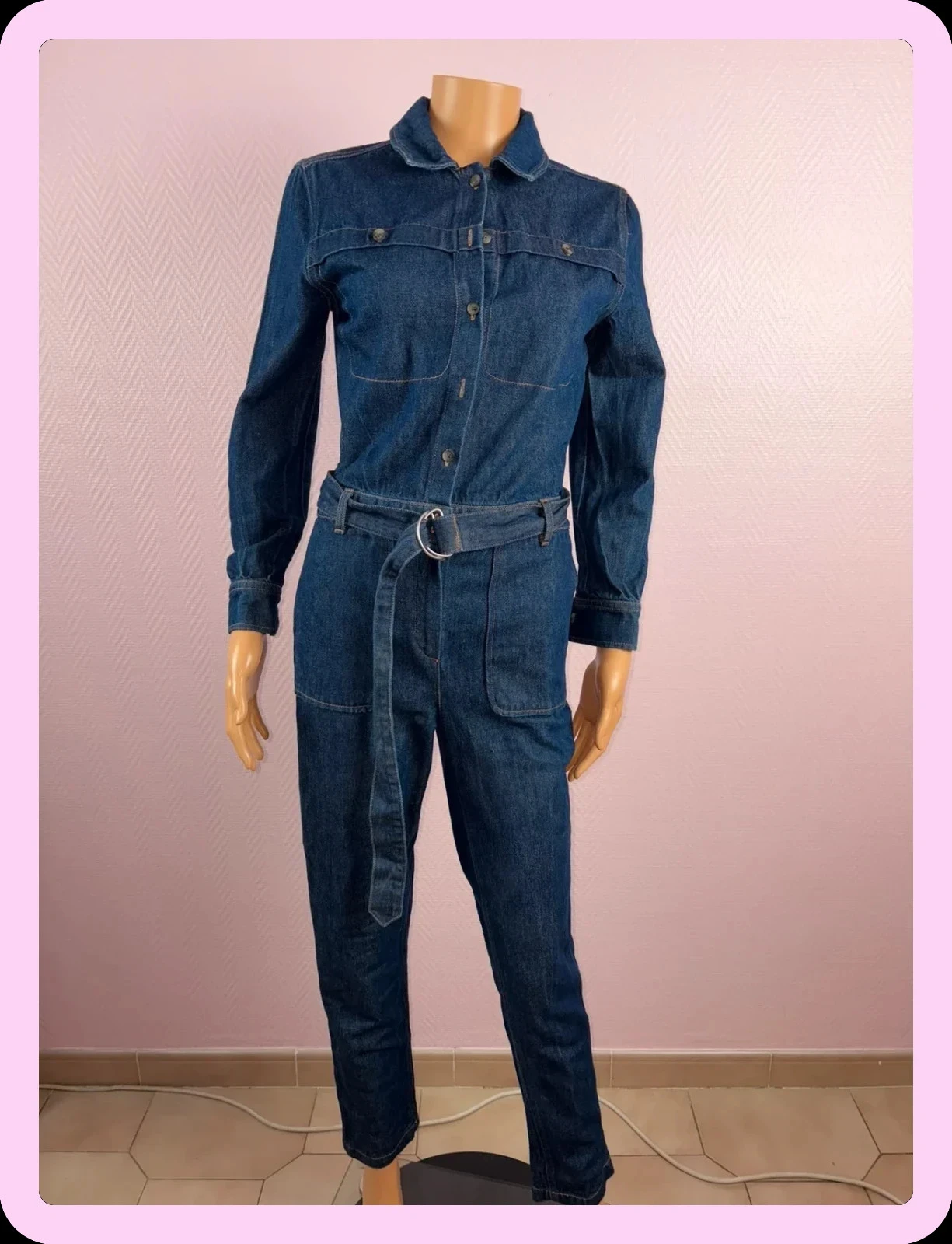 Galeries Lafayette jumpsuit, size 34 in denim – photo 2